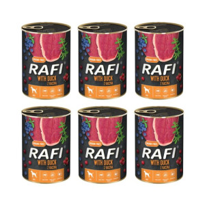 Pakiet Rafi Karma Dla Psa z Kaczką, Borówką i Żurawiną 6 x 800 G