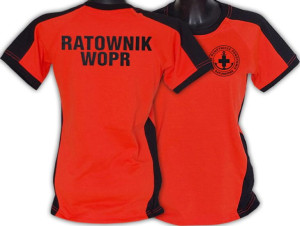 Koszulka Ratownik WOPR damska FLUO