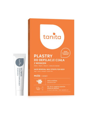 Tanita Plastry do depilacji ciała-Miodowe+10ml Oliwka
