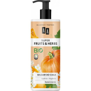 AA SUPER FRUITS&HERBS balsam do ciała dynia&jaśmin