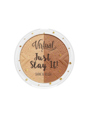 VIRTUAL JUST SLAY IT! Róż z rozświetlaczem nr3