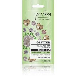 POLKA Glitter Maska Peel off Owies Wygładzenie 6ml