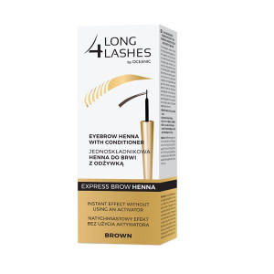 LONG4LASHES Henna do brwi z odżywką BROWN