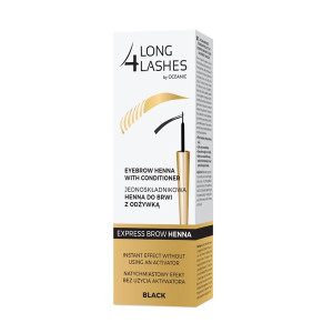LONG4LASHES Henna do brwi z odżywką BLACK