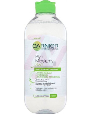 Garnier Płyn micelarny 3w1 skóra normalna/mieszana 400ml