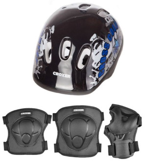 Zestaw CROXER Gauss Ochraniacze XS +kask Runner XS