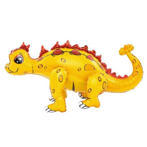 Balon foliowy 3D dinozaur Ankylozaur żółty 73x36cm 460375