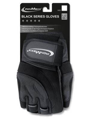 Ironmaxx Rękawice treningowe Black Series S/M
