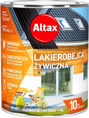 Altax Lakierobejca Żywiczna - 8 Kolorów - 0,75l - 10 Lat Ochrony