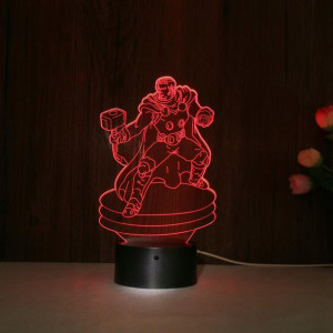 Lampka Nocna 3d Avengers Thor Pilot Prezent