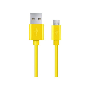 Kabel Micro USB - USB Żółty