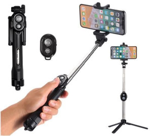Monopod do zdjęć 3w1 kij do selfie, statyw , pilot