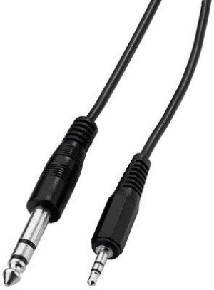 Kable połączeniowe audio 1 x wtyk 3.5mm stereo na 1 x wtyk 6.3mm stereo