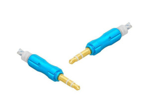 Kabel jack 3.5mm - jack 3.5mm 1m w oplocie HQ