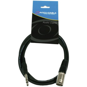 Kabel XLR M - 6.3 jack stereo 3m