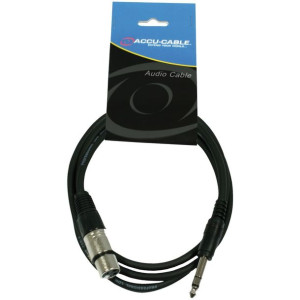 Kabel XLR F - 6.3 jack stereo 3m