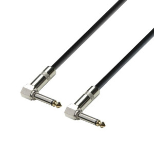 Przewód 6,3 mm kątowe Jack mono - 6,3 mm kątowy Jack mono 0,30m Adam Hall