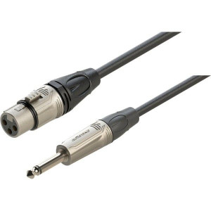 Kabel mikrofonowy XLR damski - Jack 6,3mm mono 3m