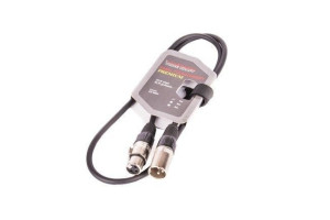 Kabel XLR M - XLR F black VK 8002 1m