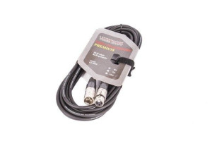 Kabel XLR M - XLR F black VK 8002 5m