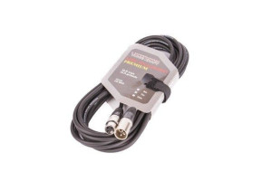 Kabel XLR M - XLR F black VK 8002 7m