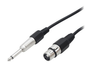 Przewód Mikrofonowy XLR F - Duży Jack 6,3mm WT długość 1,5m