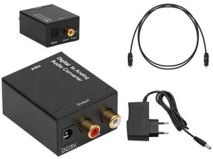 Konwerter optyczny sygnału audio OPTICAL na RCA
