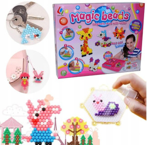 Magiczny zestaw KORALIKI WODNE AquaBeads szablony