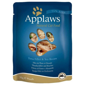 Applaws Cat Pouch tuńczyk i leszcz morski 70g