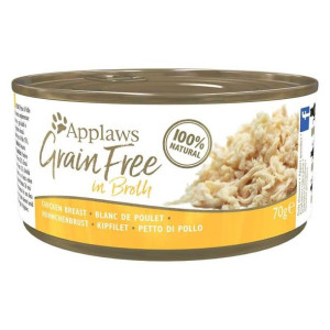 Applaws Cat Tin Grain Free kurczak w bulionie 70g