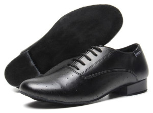 Męskie Buty Do Tańca Taneczne Skórzane Czarne Top 43