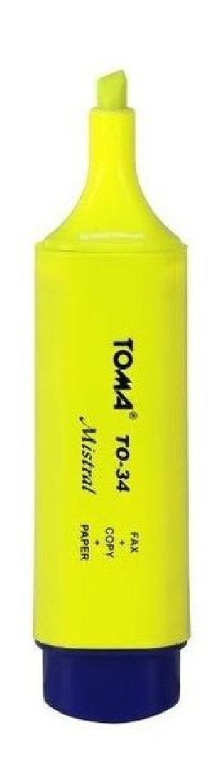 Zakreślacz Marker Toma Mistral Żółty