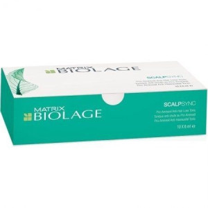 BIOLAGE ScalpSync, Aminexil, kuracja przeciw wypadaniu, ampułki, 10x6ml