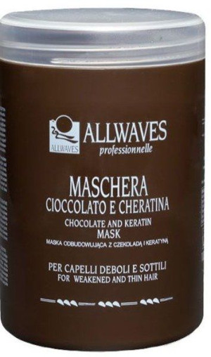 ALLWAVES Maska czekoladowa z keratyną do włosów 1000ml