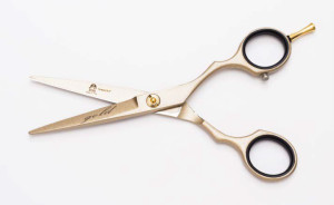 ICE Profesjonalne nożyczki fryzjerskie SCISSORS 5,5 FANTASY GOLD