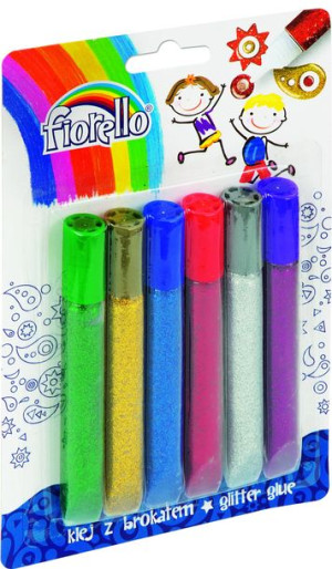 Klej Brokatowy Fiorello Gr-Bk13 B6 6 Kolorów