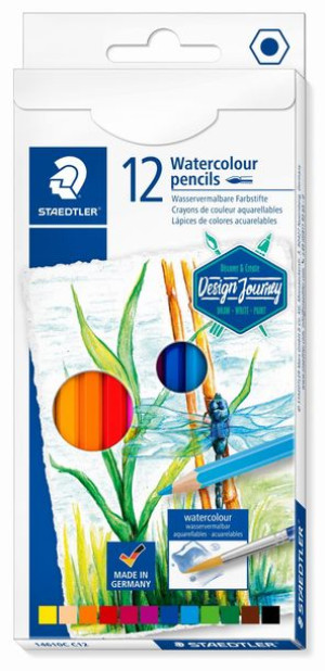 STAEDTLER Kredki akwarelowe wodne 12 kolorów