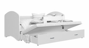 Łóżko wysuwane LUCKY P2 200x90 SZUFLADA + MATERAC