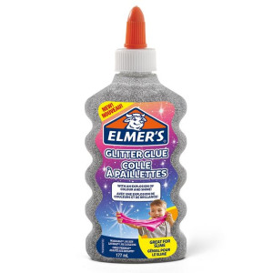 Klej Elmers Do Slime Glutków Srebrny Brokatowy
