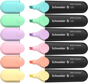 Zakreślacz Schneider Job Pastel /6 Kolorów/