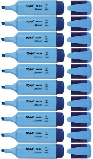 Zakreślacz Marker Toma Mistral Niebieski 10 Sztuk
