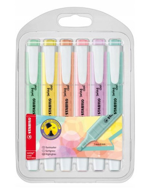 Zakreślacz Stabilo Swing Cool Pastel Kpl /6Szt/