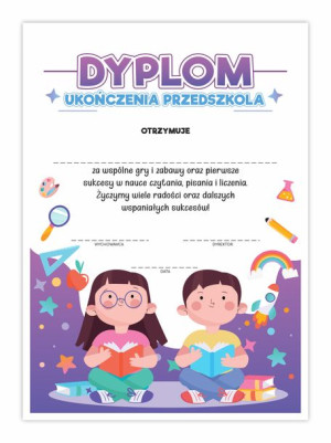 Dyplom Ukończenia Przedszkola - Wyobraźnia