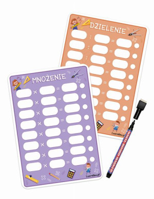 Karta Pracy Mnożenie/dzielenie + Pisak - A4