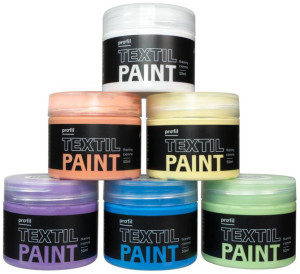 Zestaw farb 6x50ml do ciemnych tkanin - PASTEL CANDY