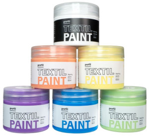 Zestaw farb 6x50ml do jasnych tkanin - PASTEL CANDY