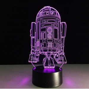 Lampka Nocna 3d Gwiezdne Wojny R2d2 Pilot Prezent