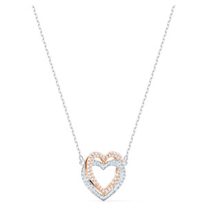 SWAROVSKI - Naszyjnik Infinity Double Heart MIX