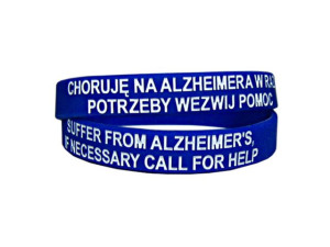 Bransoletka Opaska Choruję Na Alzheimera Demencja 20cm