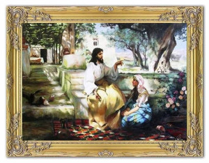 Obraz olejny ręcznie malowany 64x84 cm Henryk Siemiradzki Jezus Chrystus w